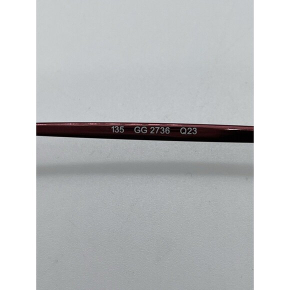 Gucci Eyeglasses 135 GG 2736 Q23 Women’s Burgundy/Bronze Italy Frame Only Rare - Picture 8 of 15
